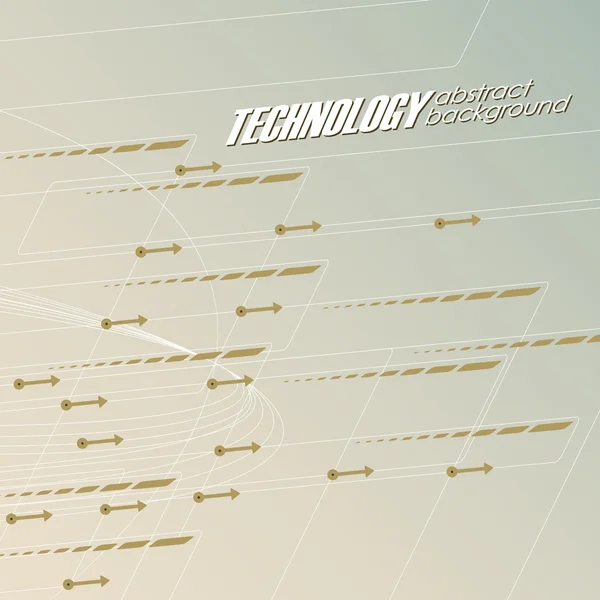 EPS, technické zázemí v retro stylu — Stockový vektor