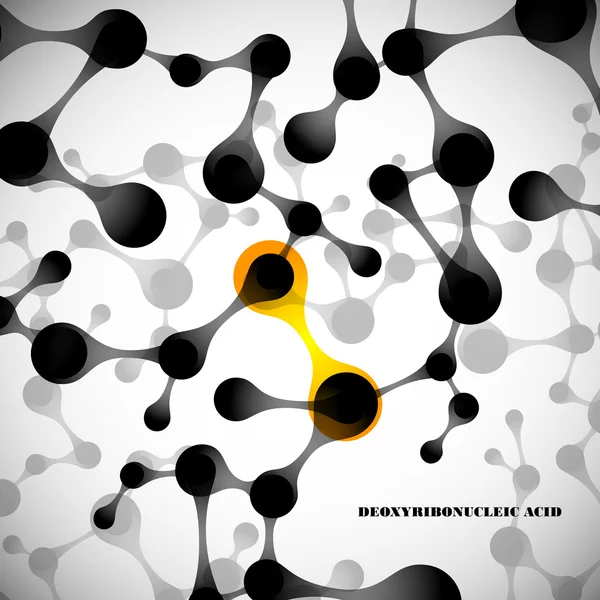 肌肉，漂亮的DNA分子结构 — 图库矢量图片