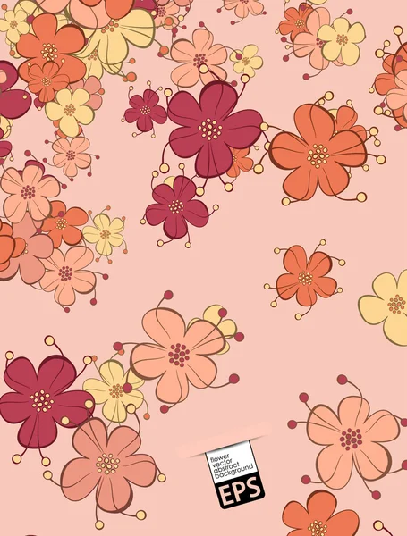 Eps、 花卉背景 — 图库矢量图片