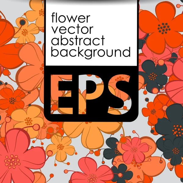 EPS, floral achtergrond — Stockvector