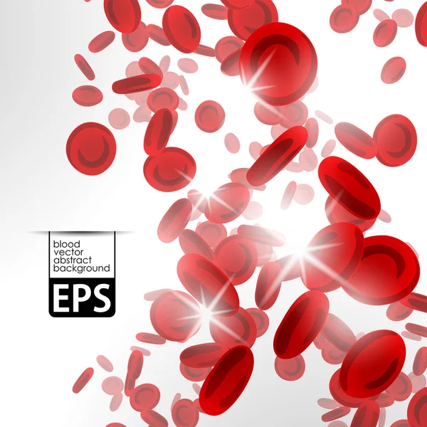 Eps, fond avec des globules rouges — Image vectorielle