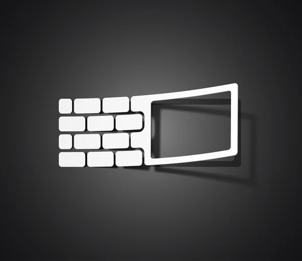 Autocollant brique — Image vectorielle