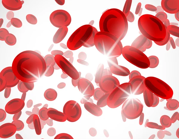 赤い血液細胞と背景 — ストックベクタ