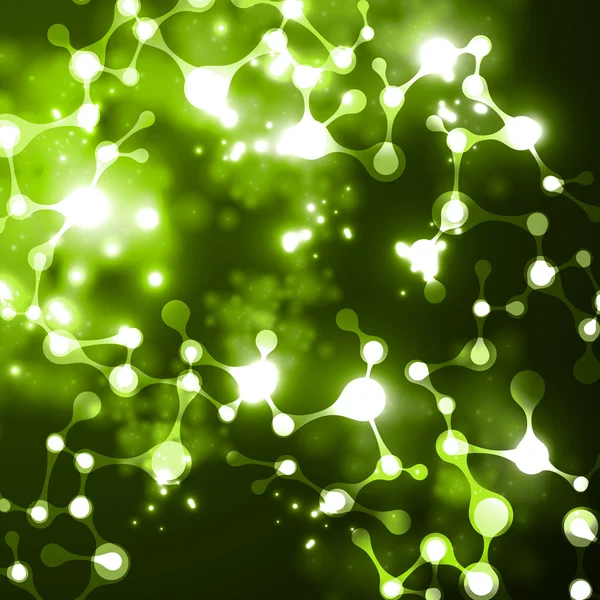 霓虹灯的 dna 分子的结构 — 图库矢量图片