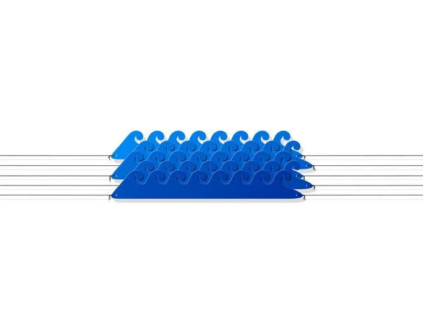 Aqua style sticker — Stock Vector