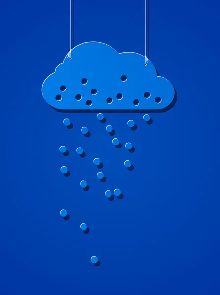 Sticker style Cloud — Image vectorielle