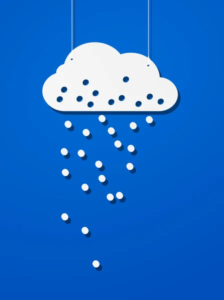 Sticker style Cloud — Image vectorielle