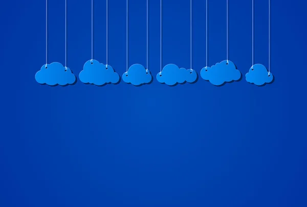 Σύννεφο στυλ αυτοκόλλητο — Διανυσματικό Αρχείο