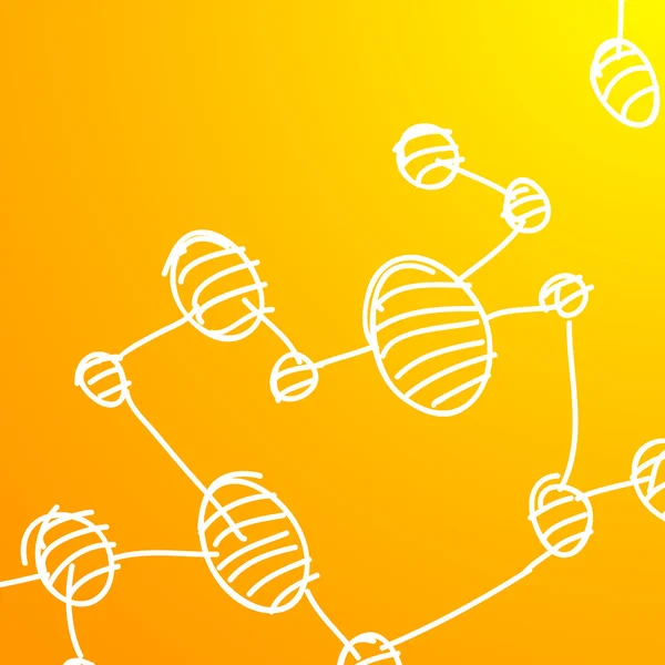 Ručně kreslenou molekuly dna — Stockový vektor
