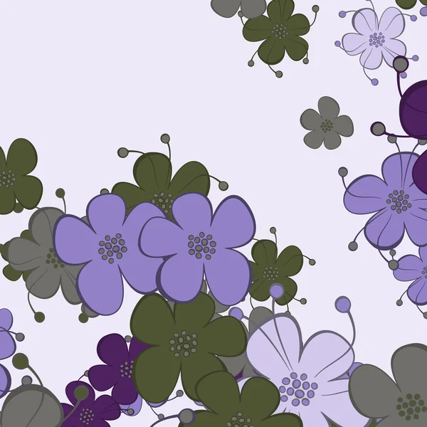 Fondo floral — Vector de stock