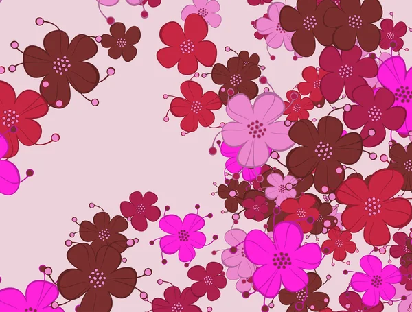 Fond floral — Image vectorielle