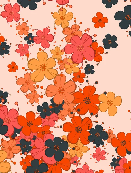 Fundo floral — Vetor de Stock