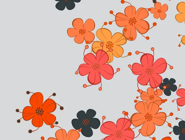 Fondo floral — Archivo Imágenes Vectoriales