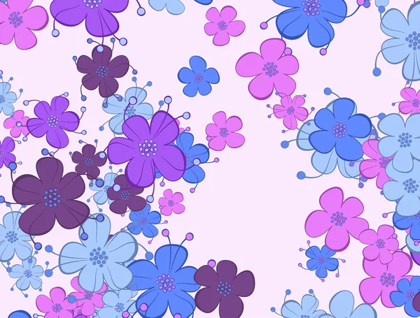 Bloemen achtergrond — Stockvector