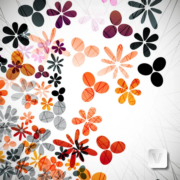 Abstrakt blommig bakgrund — Stock vektor