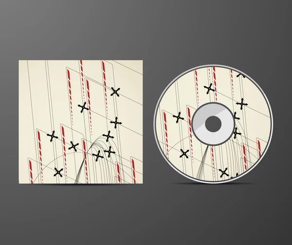 Conception de couverture de CD — Image vectorielle