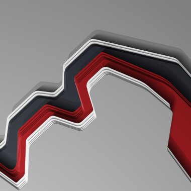 3B stili, arka plan ile lots-in Katmanlar