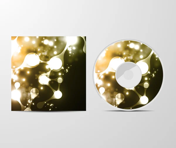 Diseño de la cubierta del CD — Archivo Imágenes Vectoriales