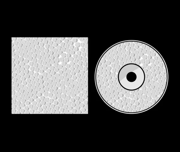 Diseño de la cubierta del CD — Archivo Imágenes Vectoriales