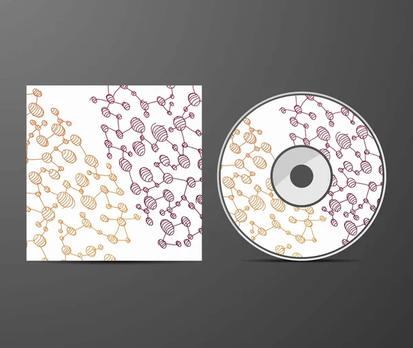 Diseño de la cubierta del CD — Vector de stock