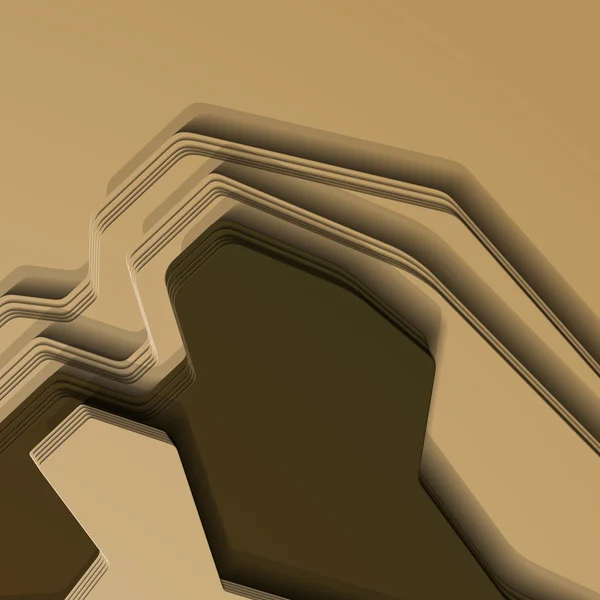 Stile 3D, sfondo astratto con un sacco di strati — Vettoriale Stock