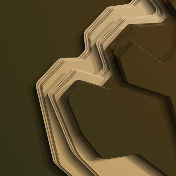 Stile 3D, sfondo astratto con un sacco di strati — Vettoriale Stock