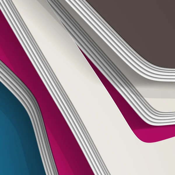 Estilo 3D, fondo abstracto con muchas capas — Vector de stock