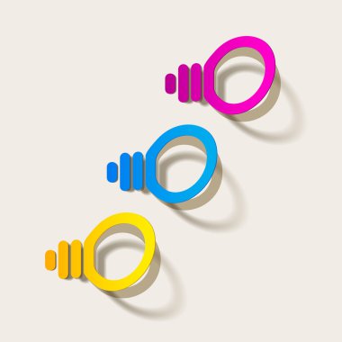 ampul vektör sticker