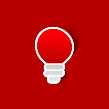 ampul vektör sticker