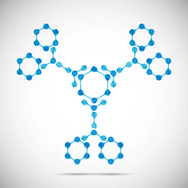 Molekulární struktura — Stockový vektor