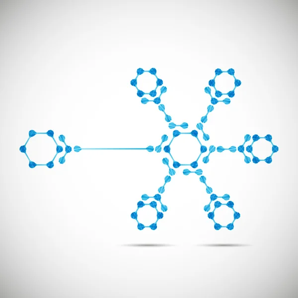 Structure moléculaire — Image vectorielle