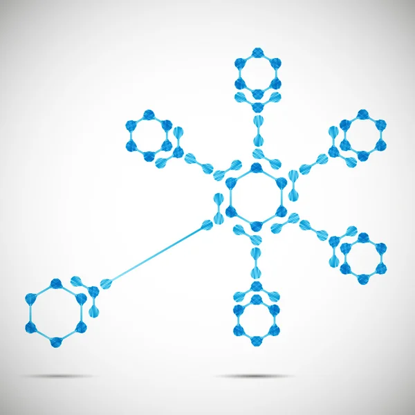 Estrutura molecular — Vetor de Stock