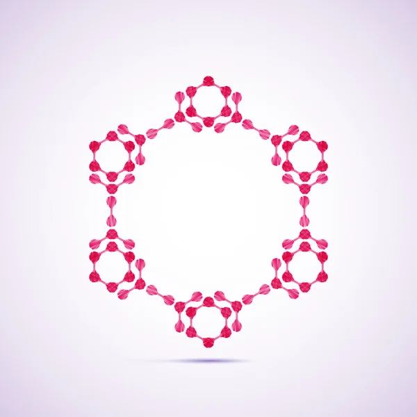 分子的结构 — 图库矢量图片
