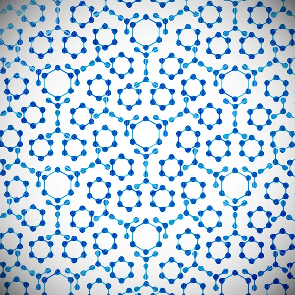 Молекулярна структура, абстрактний фон — стоковий вектор