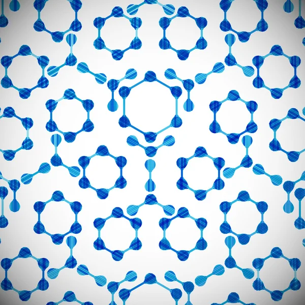 Moleculaire structuur, abstracte achtergrond — Stockvector