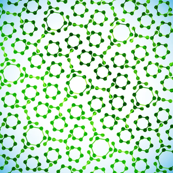 Estrutura molecular, fundo abstrato — Vetor de Stock