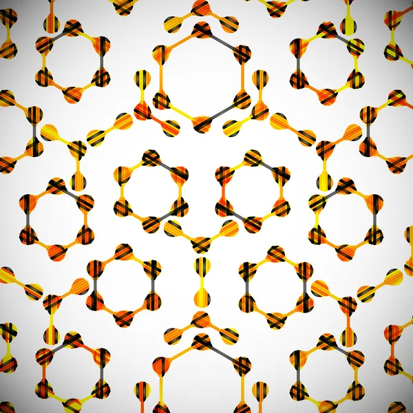 分子的结构，抽象背景 — 图库矢量图片