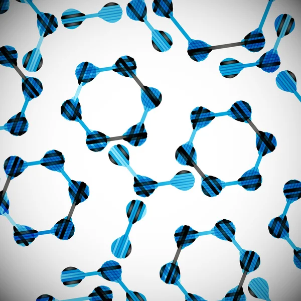 Молекулярна структура, абстрактний фон — стоковий вектор