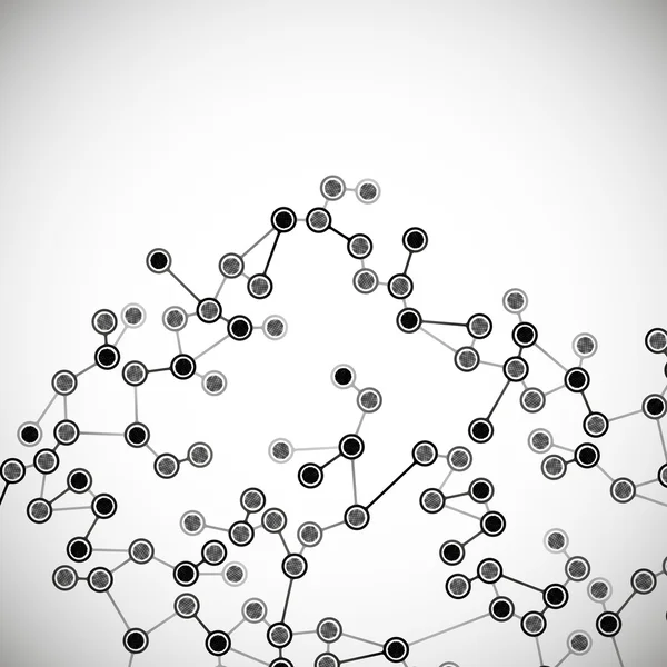 Bela estrutura da molécula de DNA — Vetor de Stock