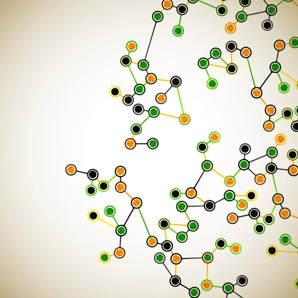 Schöne Struktur des DNA-Moleküls — Stockvektor