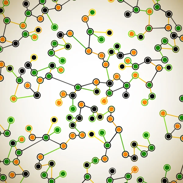 Schöne Struktur des DNA-Moleküls — Stockvektor