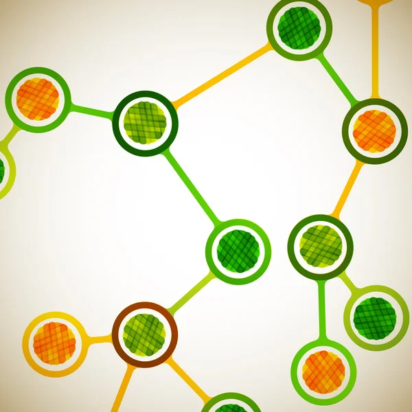 Hermosa estructura de la molécula de ADN — Vector de stock