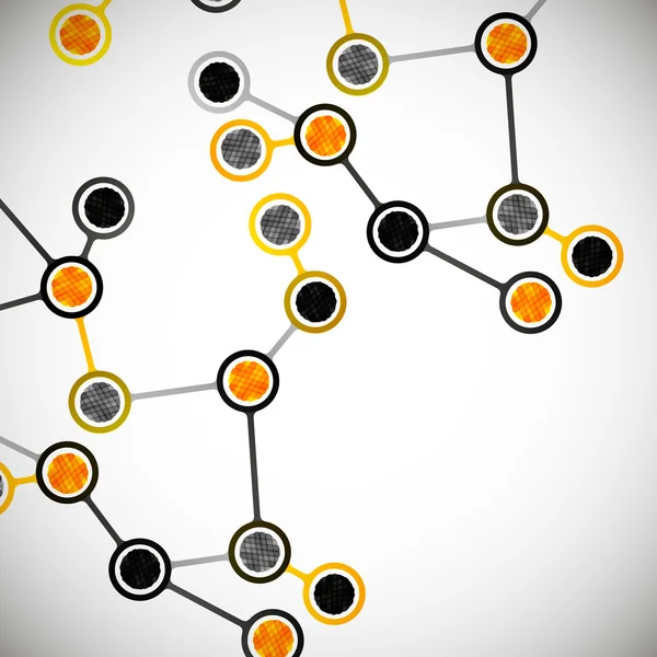 Prachtige structuur van het DNA molecuul — Stockvector