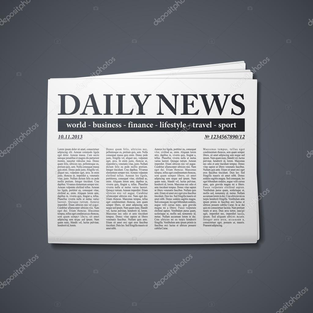 Vektorgrafiken Zeitung Vorlage Vektorbilder Zeitung Vorlage Depositphotos