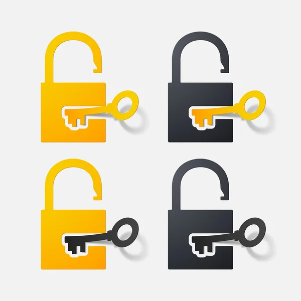 Padlock icon — Stock Vector