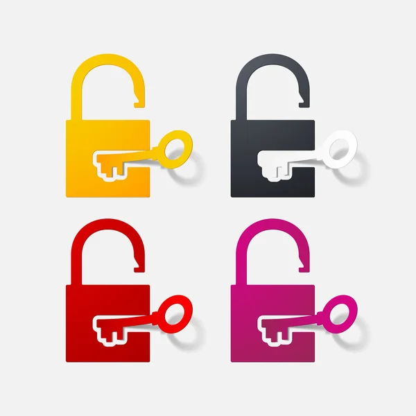 Padlock icon — Stock Vector