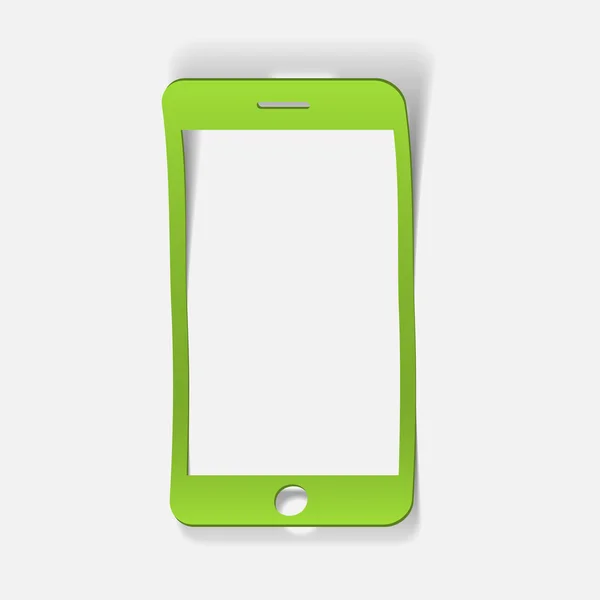 Etiqueta engomada smartphone — Vector de stock