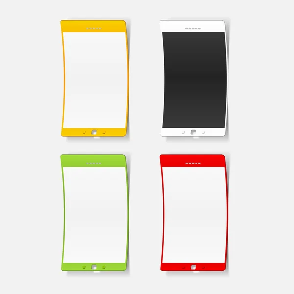 Etiqueta engomada smartphone — Vector de stock