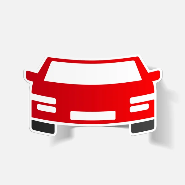 Pegatina del coche — Vector de stock