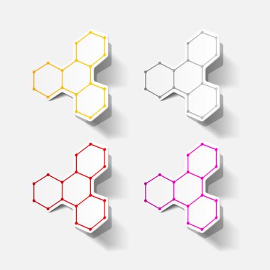 분자 구조, 스티커